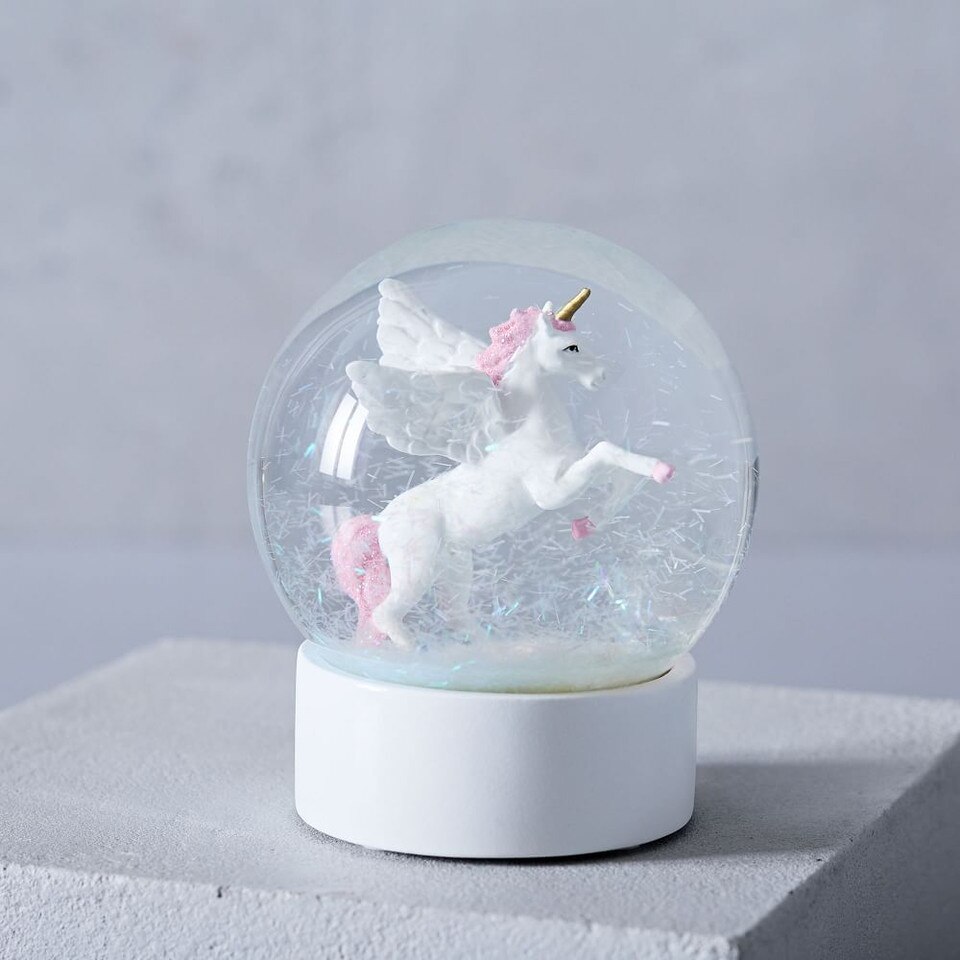 Unicorn Snow Globe West Elm Australia